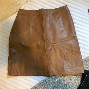 NWOT faux leather skirt